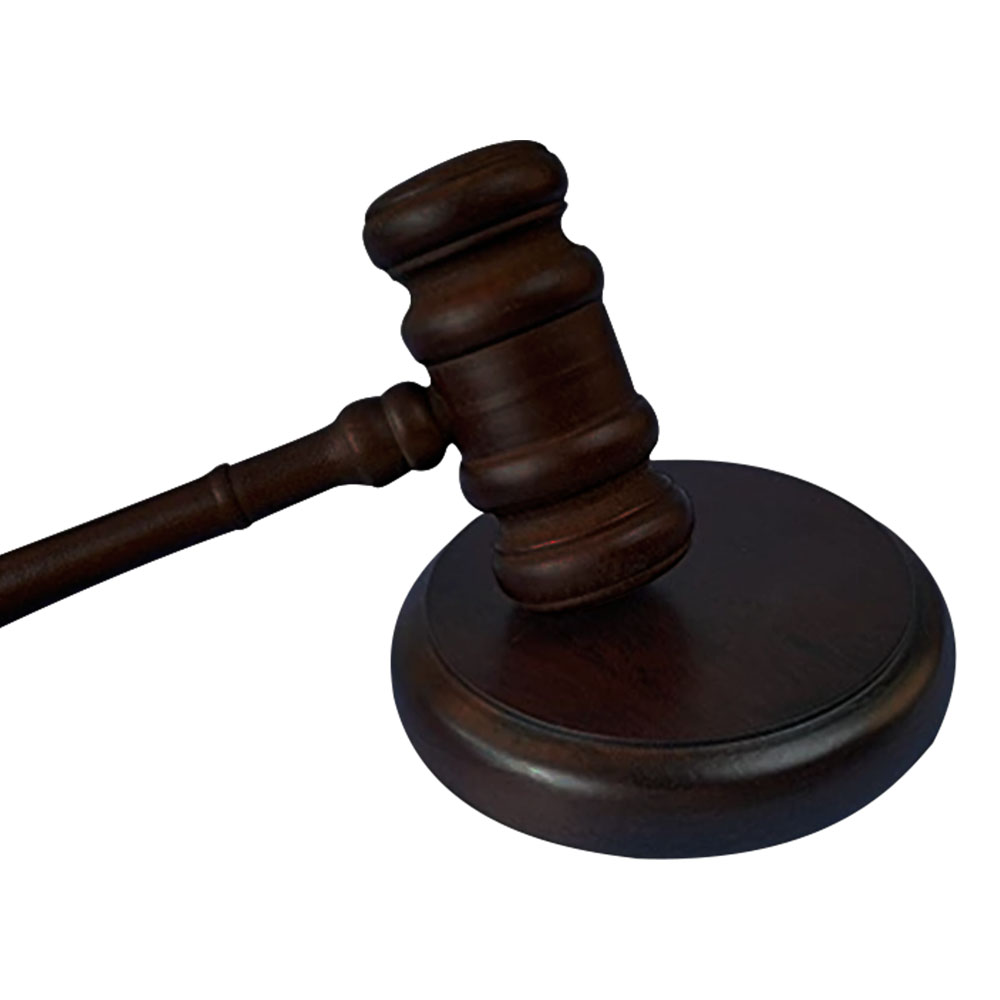 Woodworking Auctions - High Quality Durable Wooden Judge Hammered