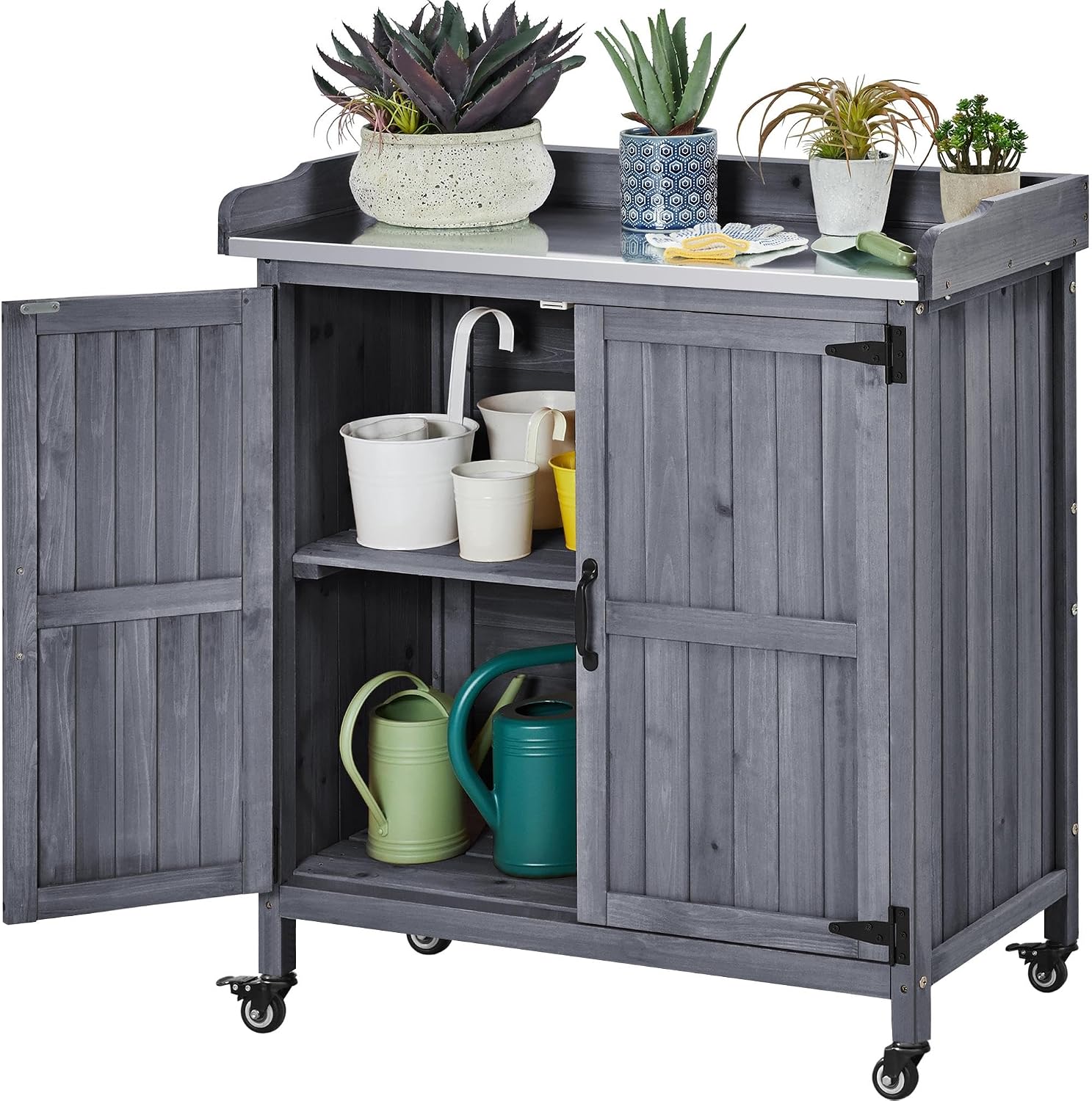 Workbench Woodworking - Outdoor Garden Potting Bench Table, Horticultural