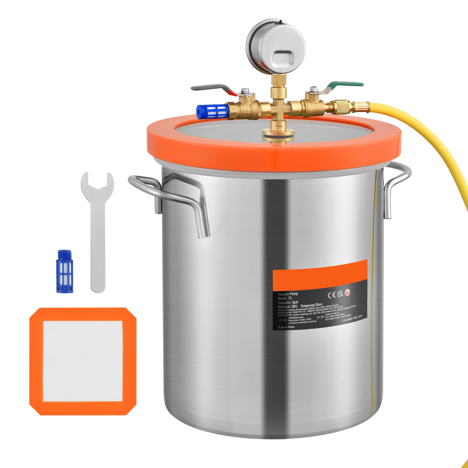 Woodworking Vacuum Press - SucceBuy 3/5 Gal Upgraded Tempered Glass
