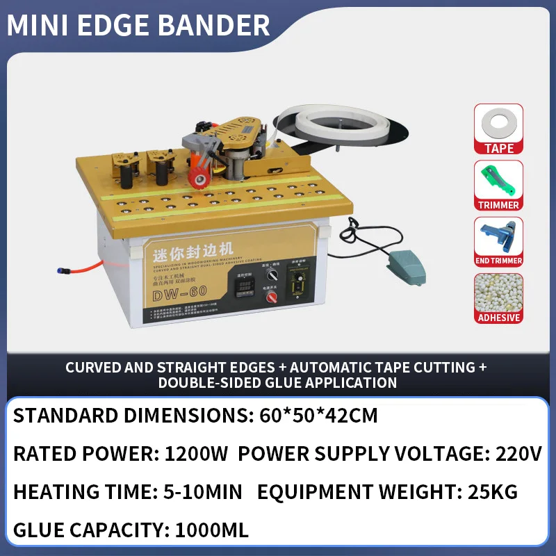 DW-60 Mini Edge Bander, Ball-B - Woodworking Edge review and price