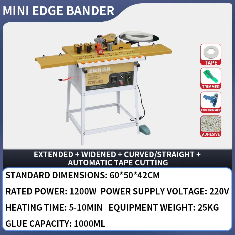 DW-60 Mini Edge Bander, Ball-B - Woodworking Edge review and price