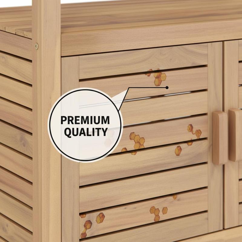 Outdoor Potting Bench Acacia W - Workbench Woodworking review and price