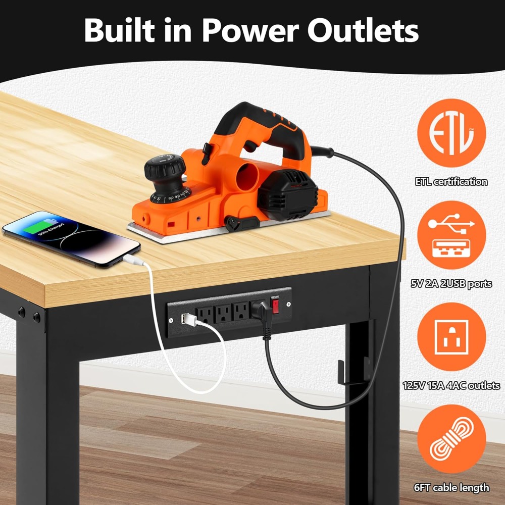 Adjustable Workbench, Heavy Du - Workbench Woodworking review and price