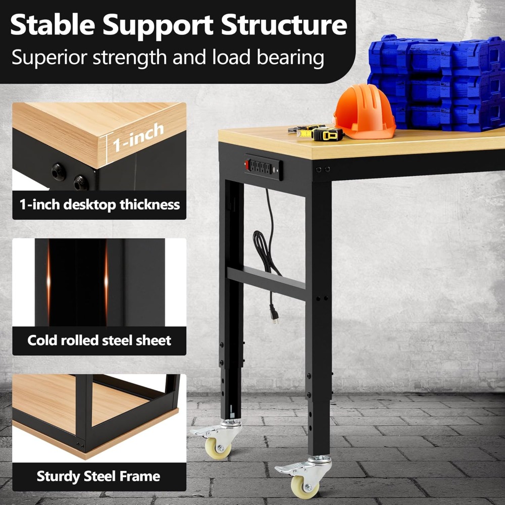 Adjustable Workbench, Heavy Du - Workbench Woodworking review and price