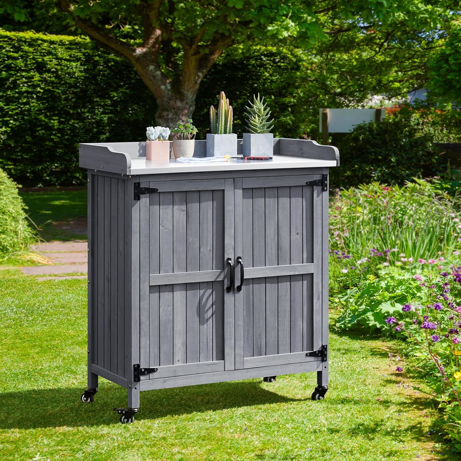 Outdoor Garden Potting Bench T - Workbench Woodworking review and price