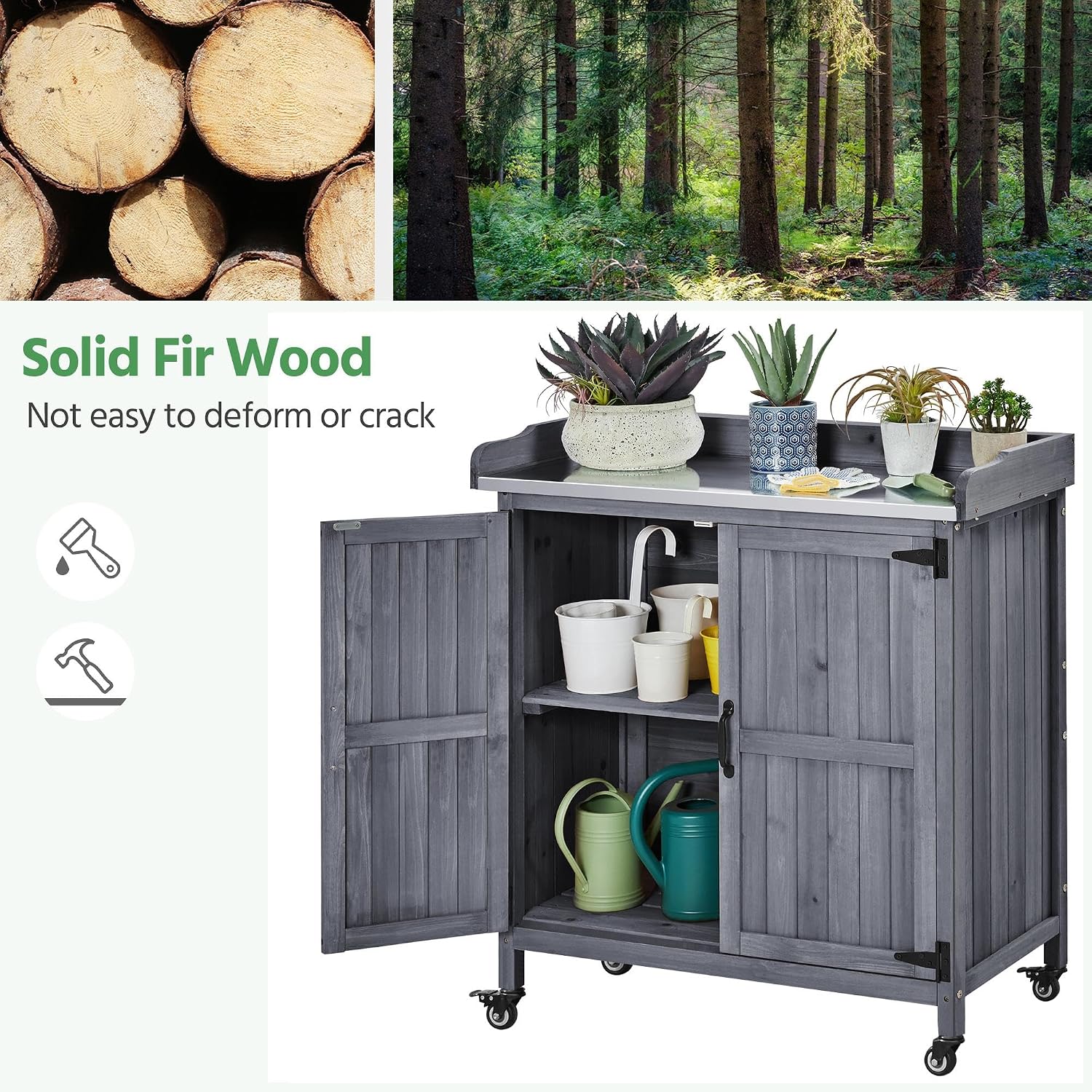 Outdoor Garden Potting Bench T - Workbench Woodworking review and price