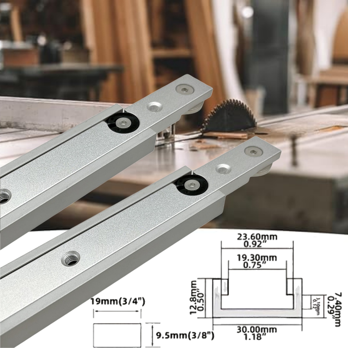 1 Set Aluminium Alloy T-tracks - Woodworking Plans review and price