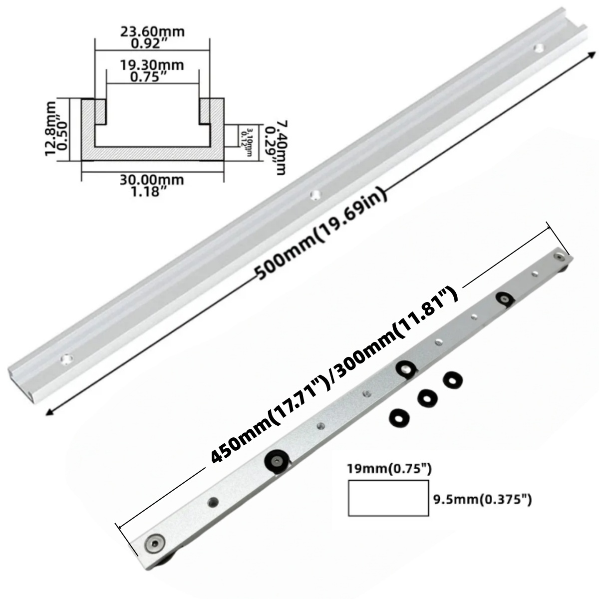 1 Set Aluminium Alloy T-tracks - Woodworking Plans review and price